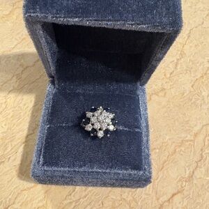Vintage Sapphire and Diamond cocktail ring